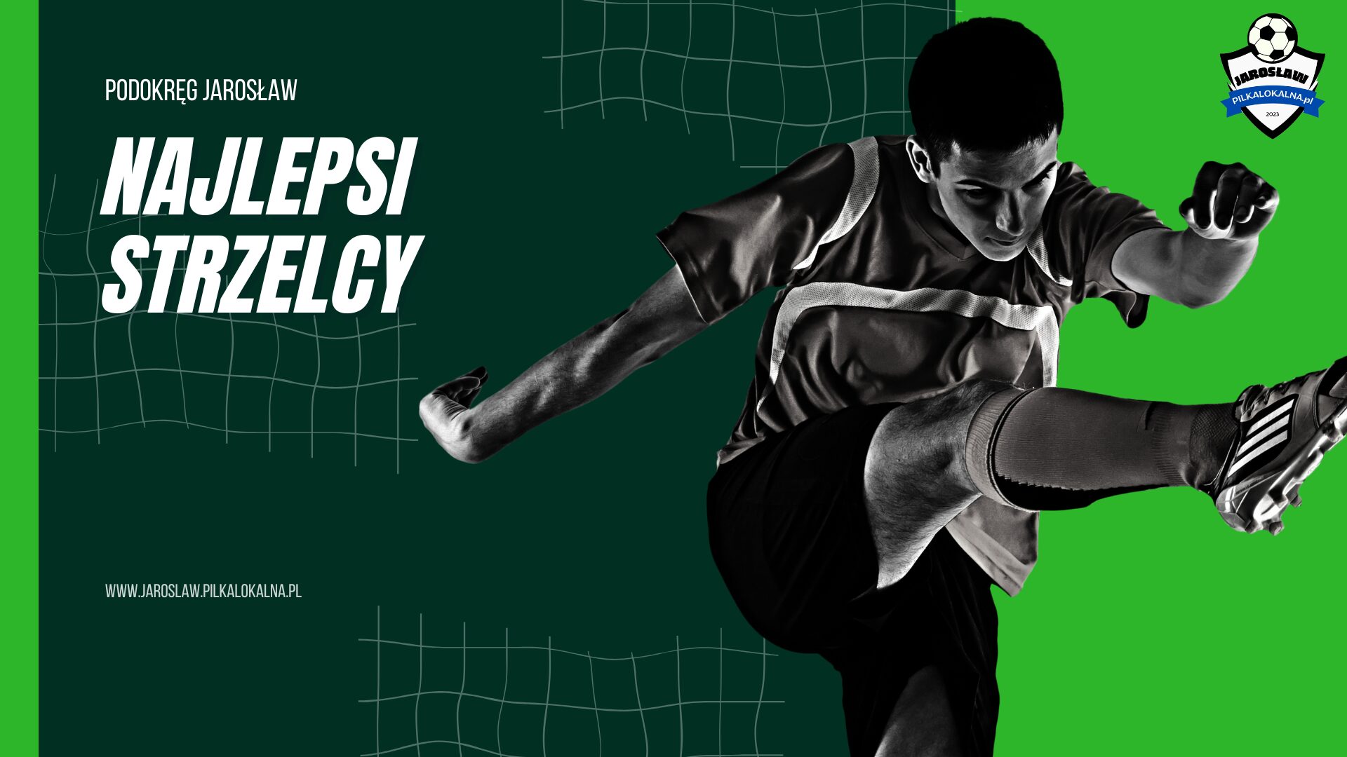 Green Frame Grid Football Team Presentation