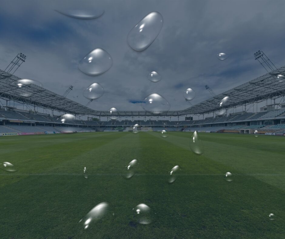 Blue And White Simple Big Game Football Facebook Post