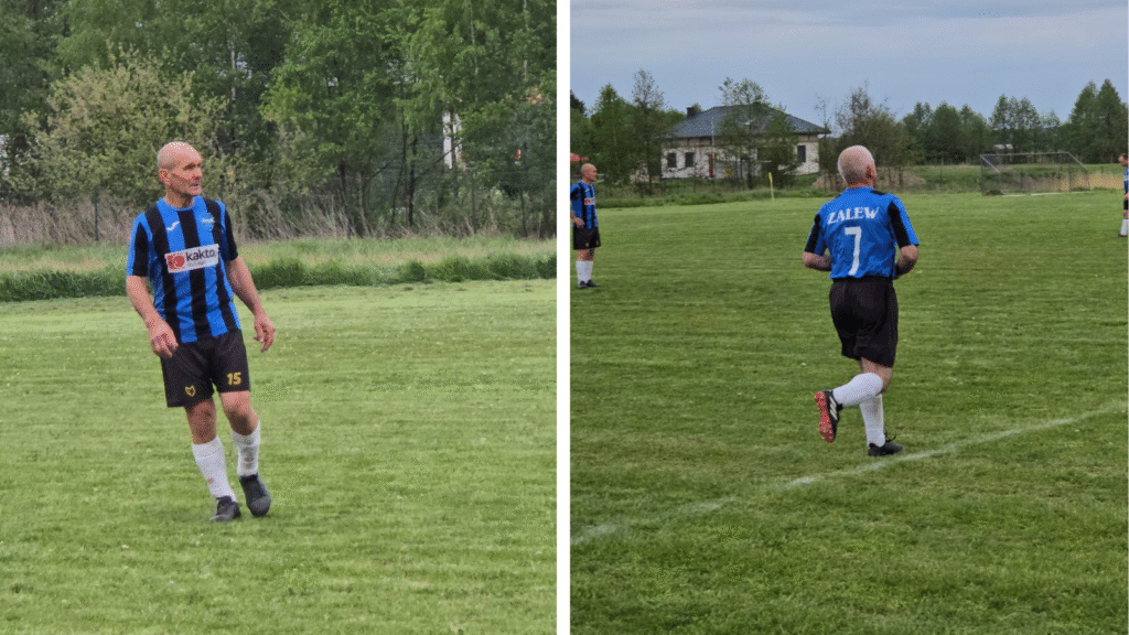 Starszy Mężczyzna Dwa Zdjęcia Tekst Mem